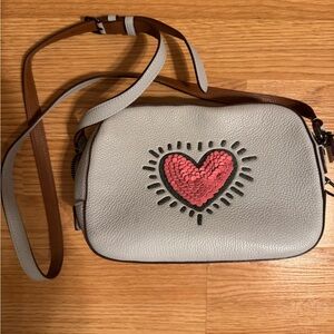 Coach Keith Haring Sequins Heart Camera Bag